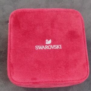Swarovski‎ Travel Red Jewelry Box Velvet Organizer